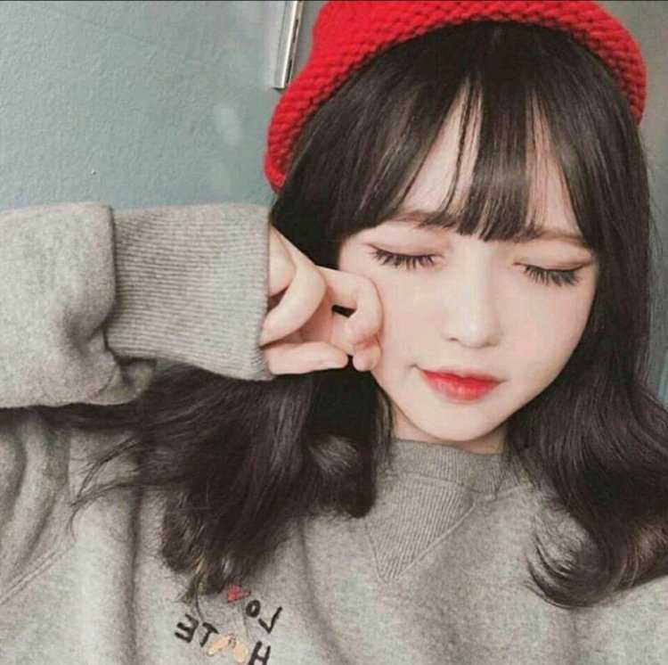 Ulzzang korean girl,с челкой