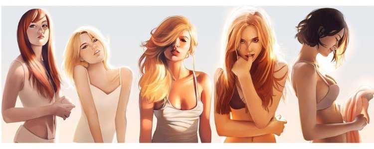 Блондинка брюнетка рыжая