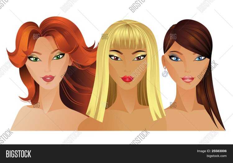 Три подруги рыжая блондинка и брюнетка