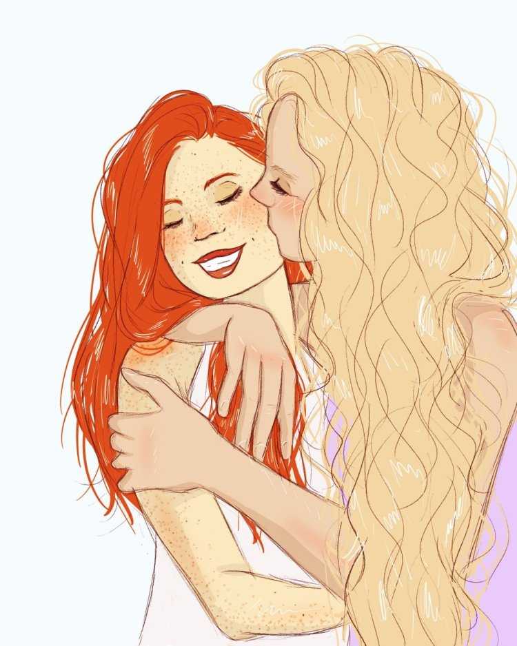 Луна Лавгуд и Джинни Уизли