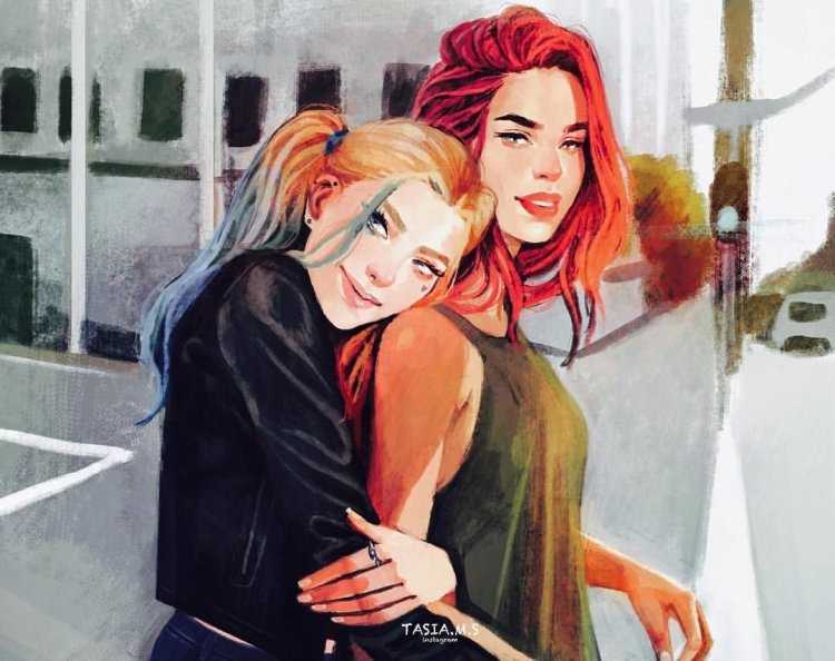 Подруги арты