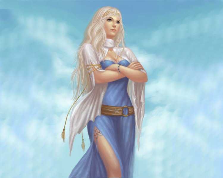 Богиня блондинка
