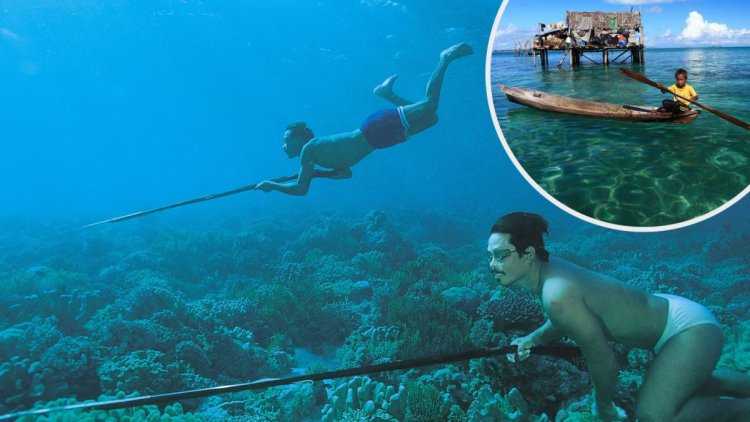 Подводная рыбалка аборигенов