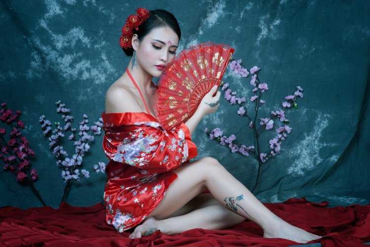 Кимоно гейши референс