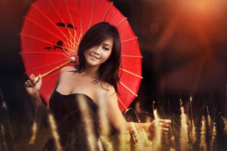 Зонтики для девушки красивые