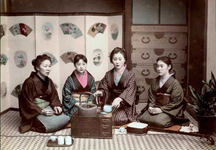 Чайная церемония Япония 19 век