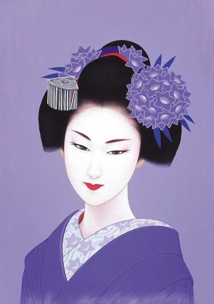 Японская гейша портрет