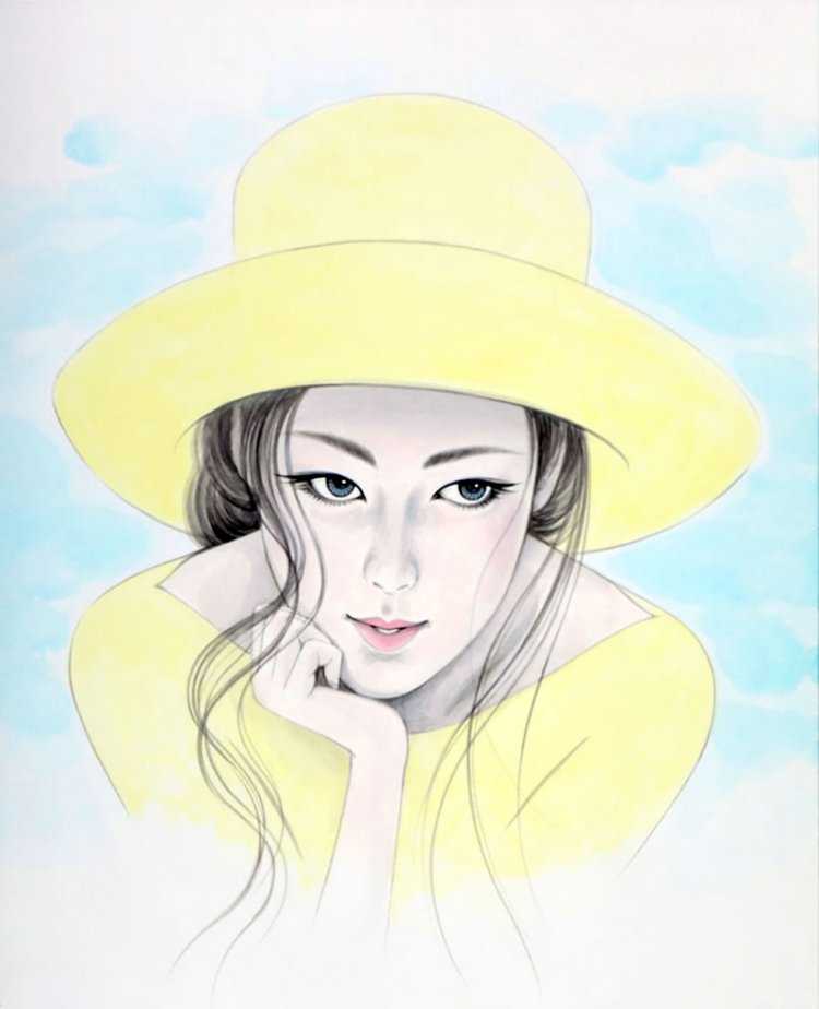 Портрет азиата в шляпе