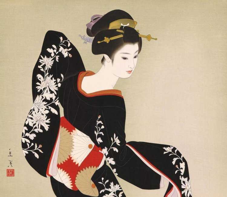 Japanese Prints японская живопись гейши Geisha Art гейша иллюстрация Japanese Art