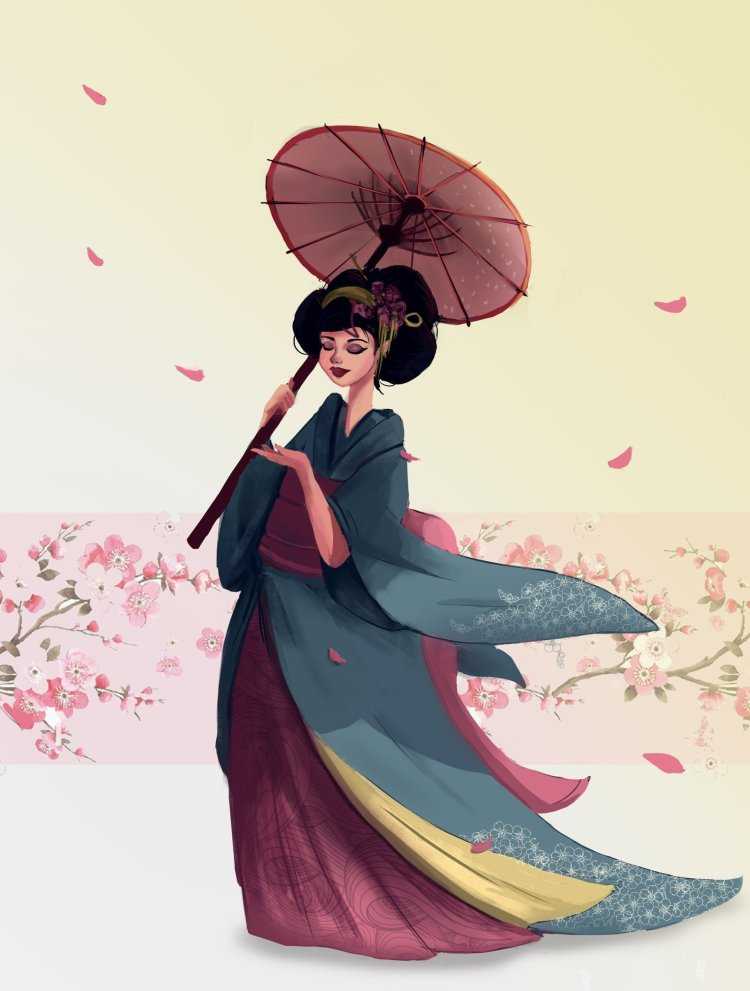 Япония гейша арт