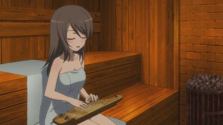 Аниме девочки в сауне