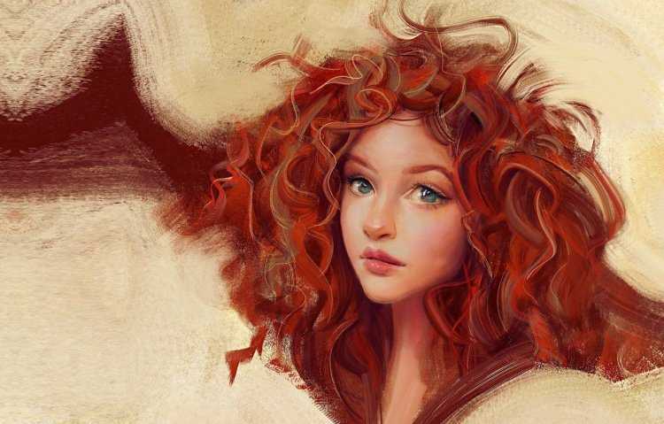 Казашка с рыжими волосами17