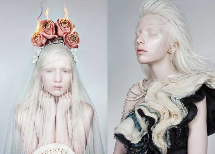 Настя Жидкова альбинос в Японии