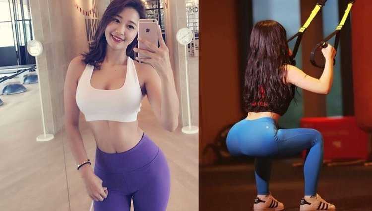 Кореянка с большой силиконовой грудью