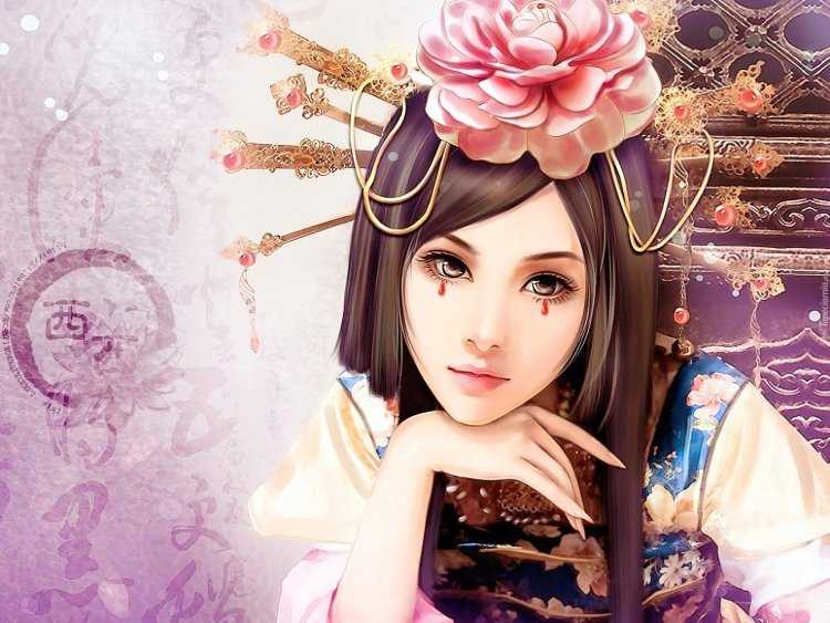 Японские арты девушек