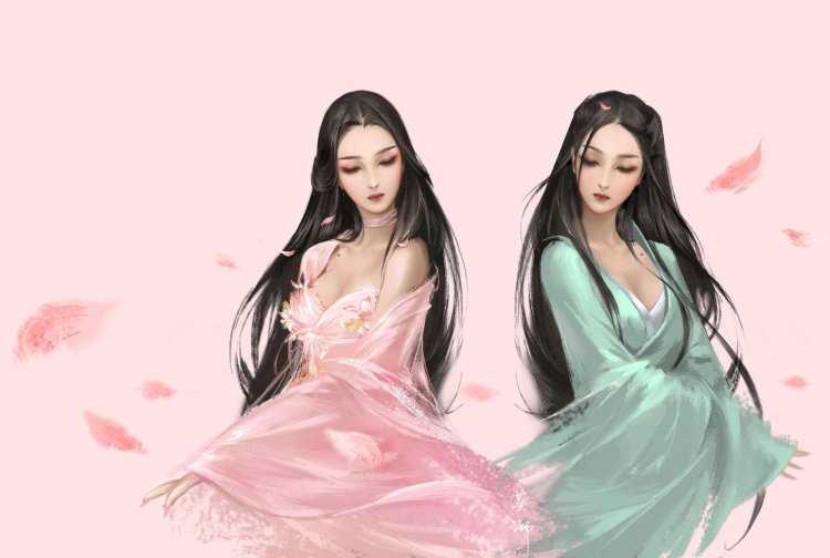 Девушки Близнецы фэнтези