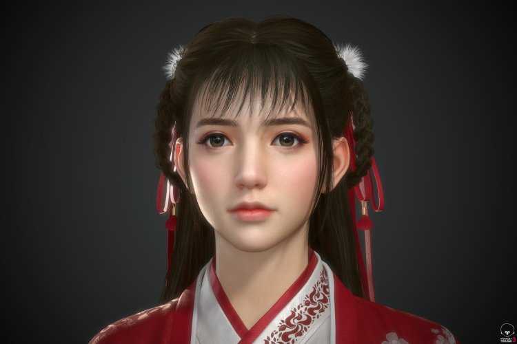 Poker girl by Chen Wang