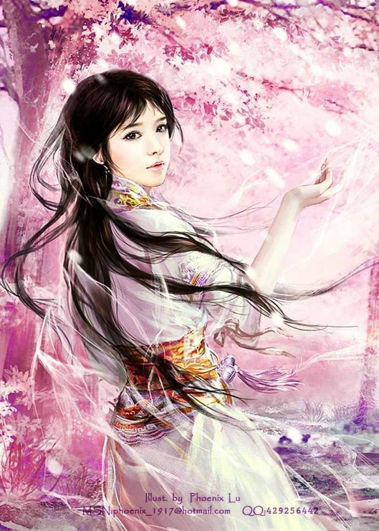 Японская девушка иллюстрация