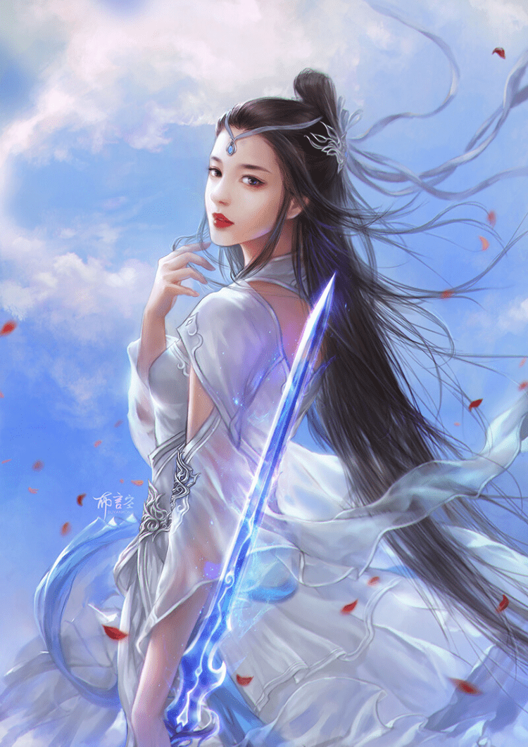 Японская девушка с веером