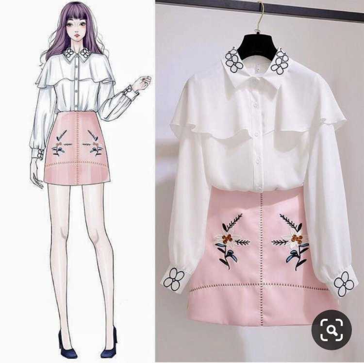 Эскизы корейской одежды айдолов