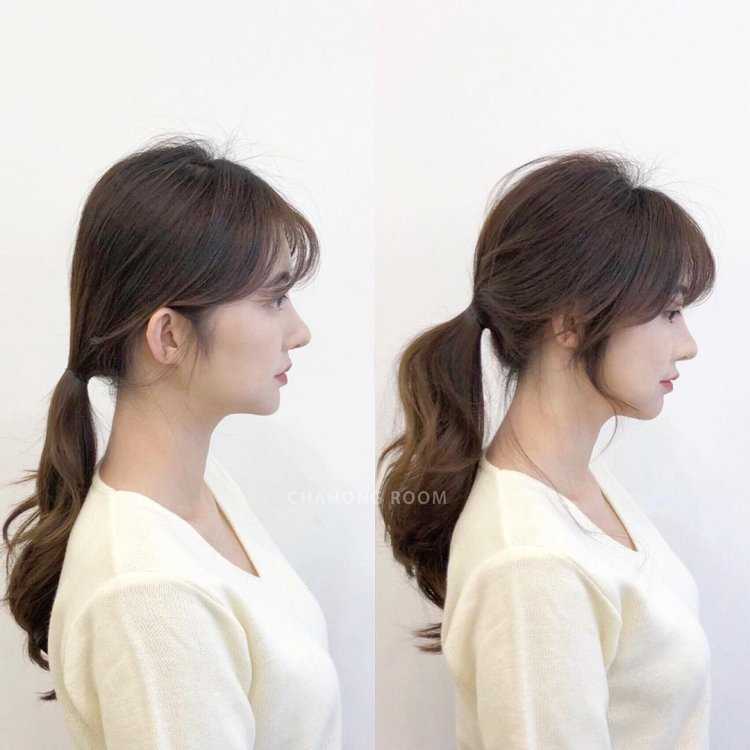 Азиатские прически хвостики