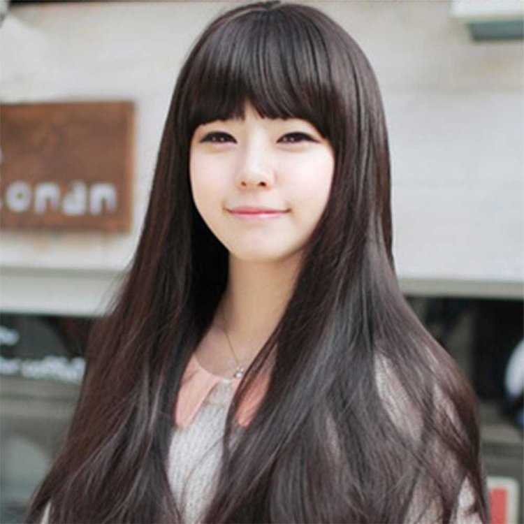 Корейские стрижки на длинные волосы