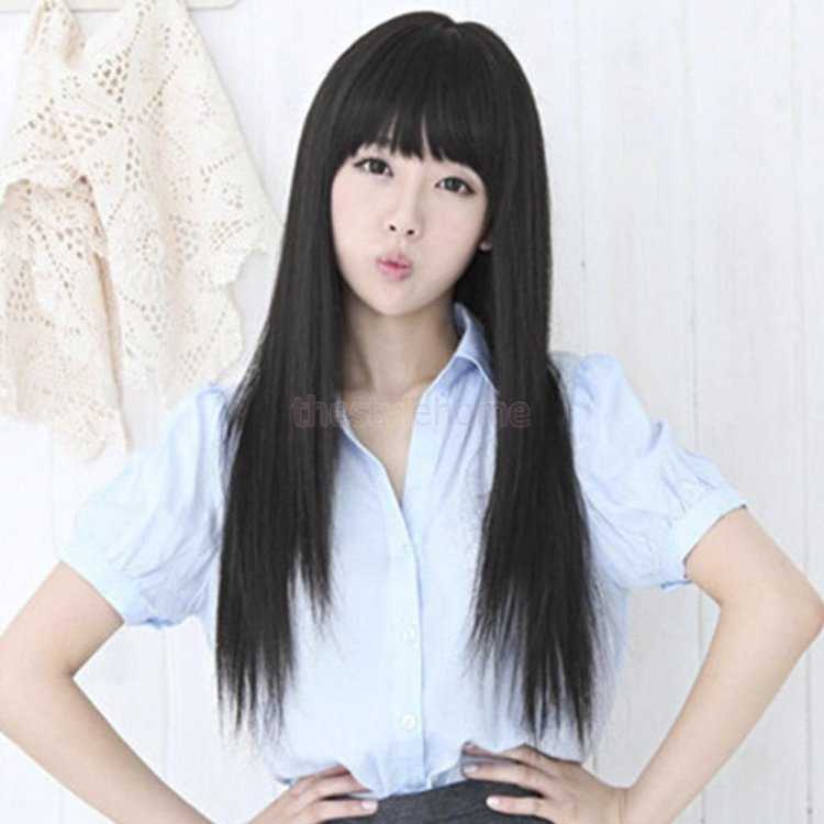 Японка с длинными волосами