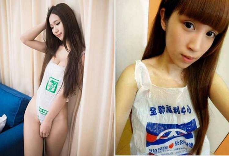 Купальники из пластиковых пакетов