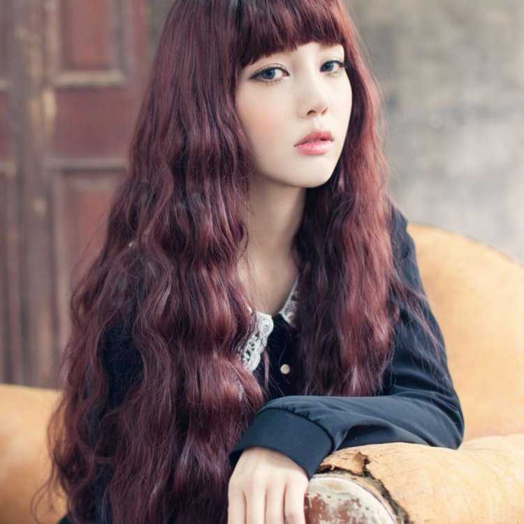 Соблазнительные кореянки с челкой и длинными волосами