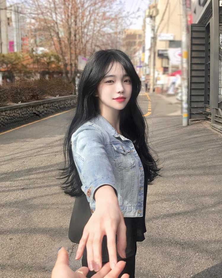 Кореянки ulzzang с чёрными волосами