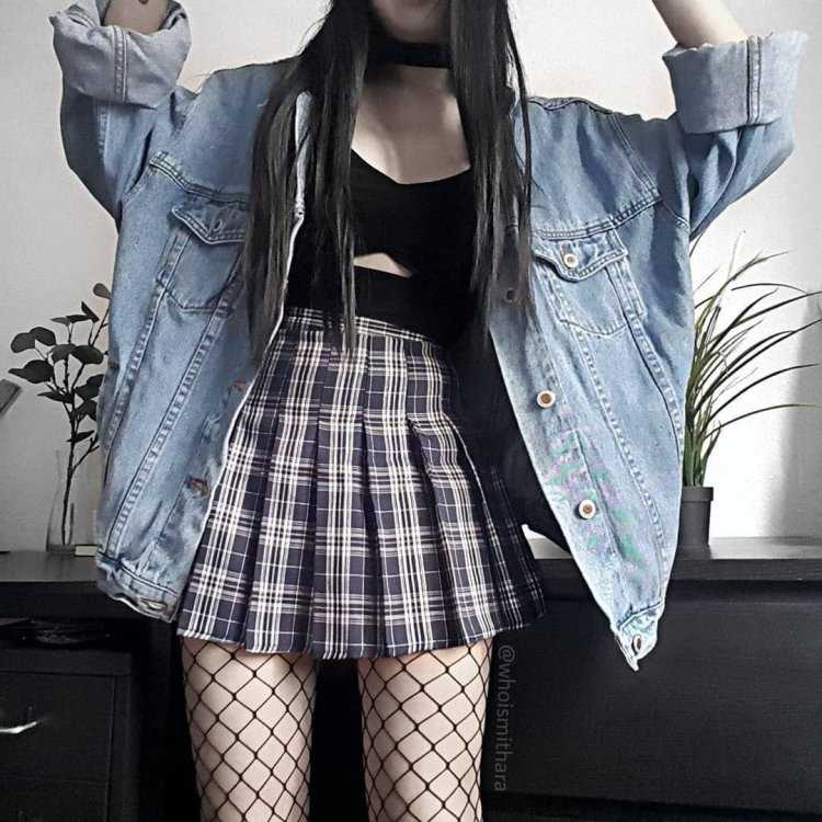Гранж outfit korean