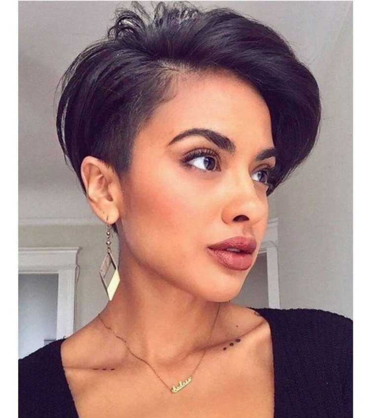 Пикси на черные волосы