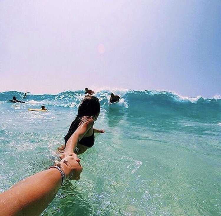 Селфи на море