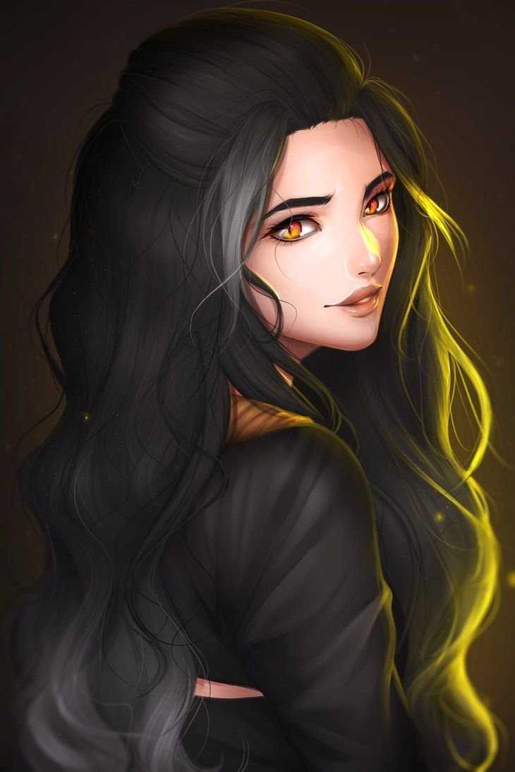 Черноволосая девочка