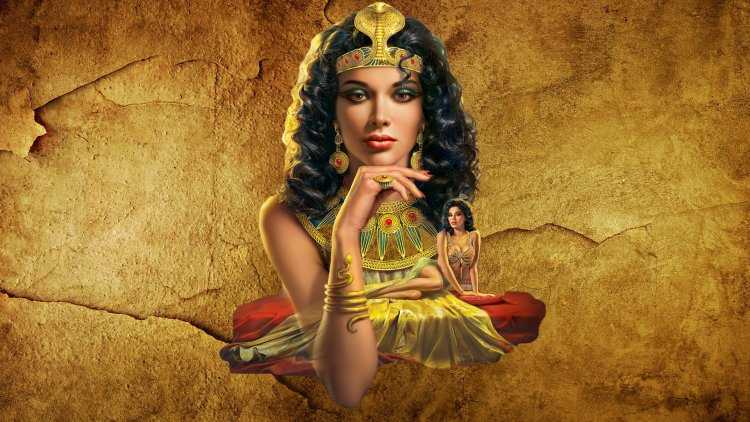 Соблазнительная богиня Египта, прекрасная Клеопатра