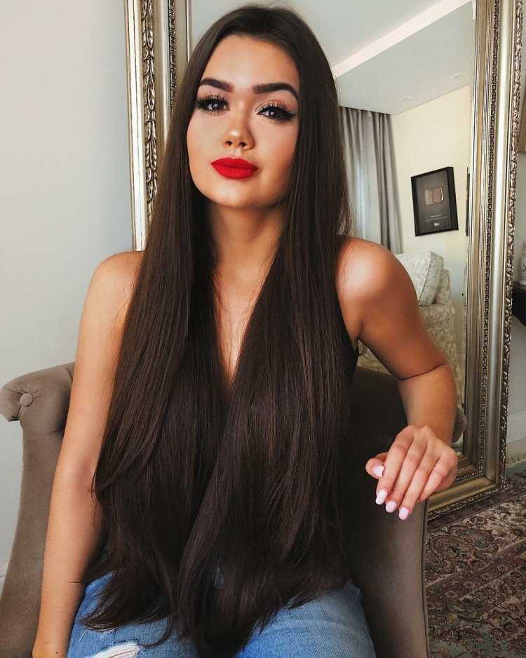 Шикарные прямые волосы