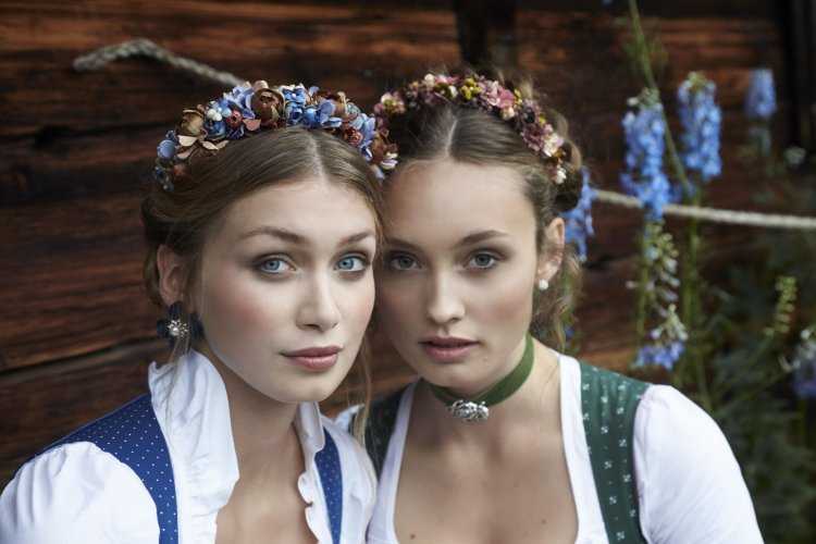 Прическа в баварском стиле