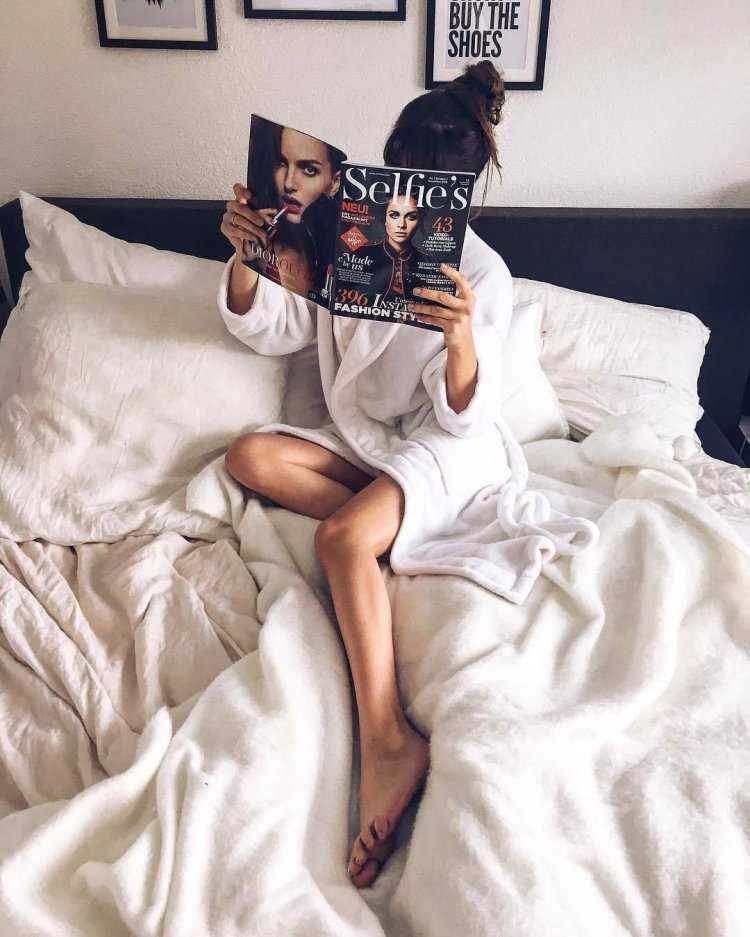 Фотосет на кровати