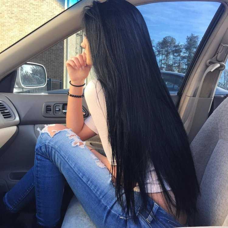 Брюнетки с длинными волосами