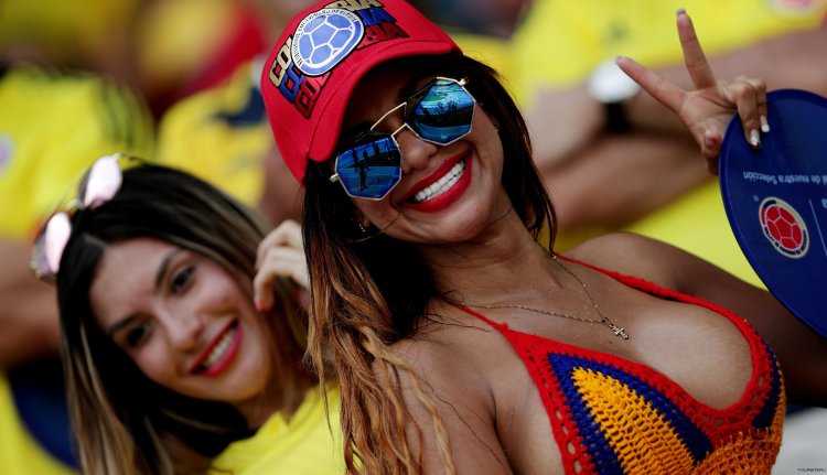 Болельщиц из Колумбии