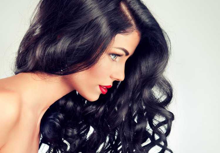 Роскошные черные волосы