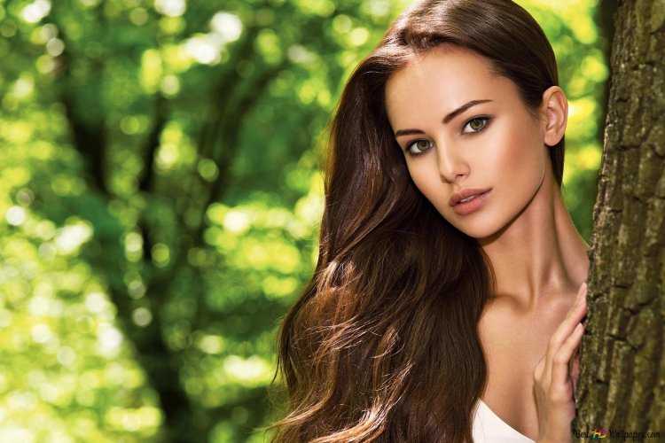 Красивые шатенки с длинными волосами