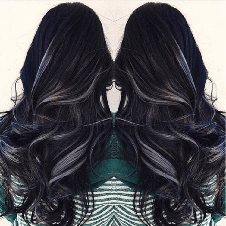 Окрашивание черных волос