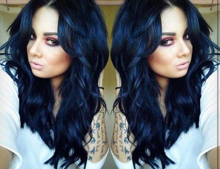 Иссиня-черный цвет волос