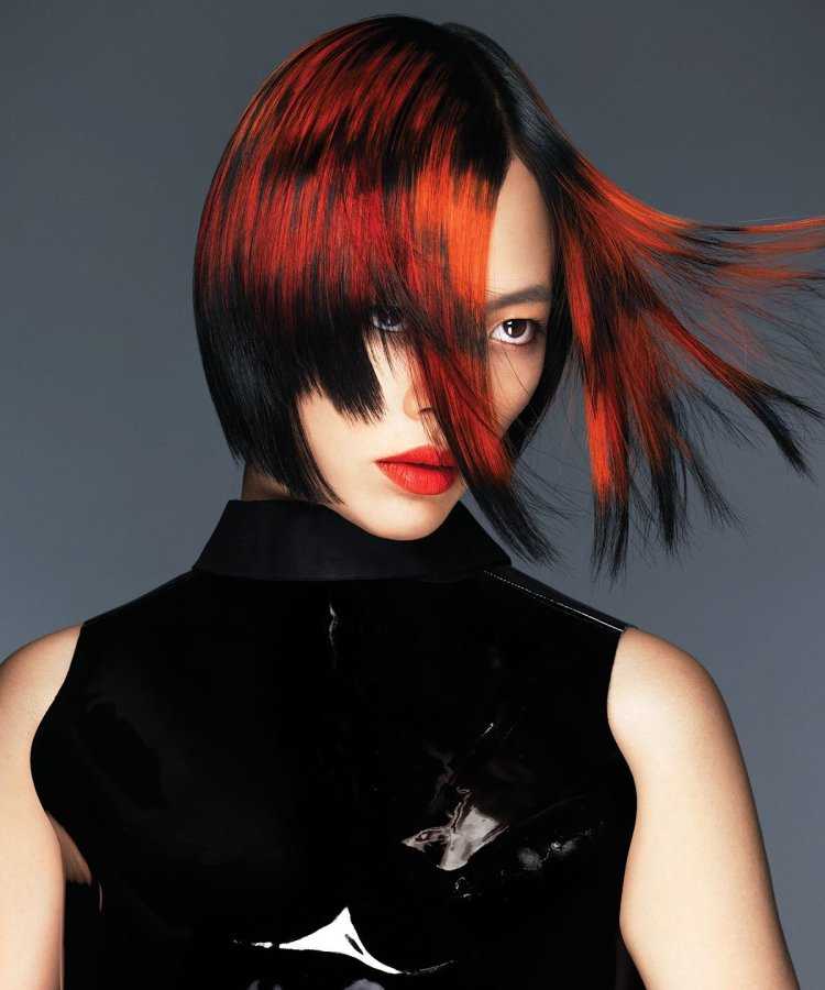 Креативное окрашивание на длинные волосы