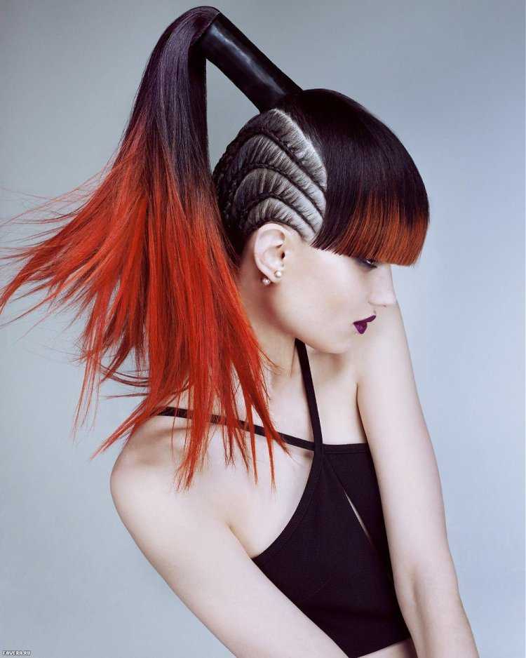 Креативные стрижки на длинные волосы