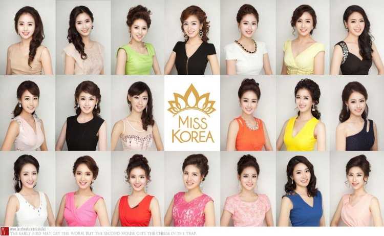 Мисс Корея с одинаковыми лицами