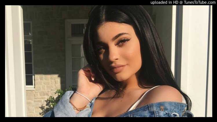 Кайли Дженнер с коричневыми волосами