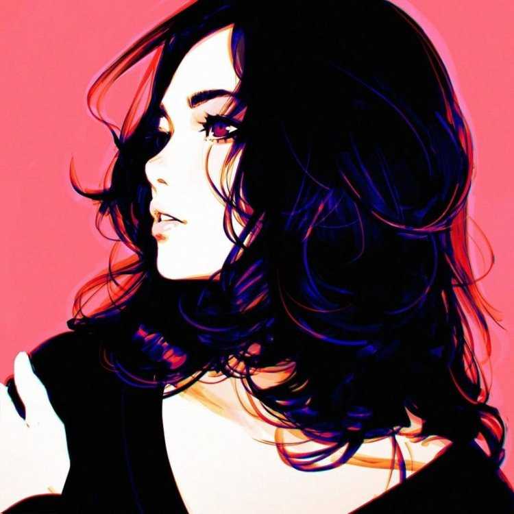 Ilya Kuvshinov Art брюнетка — магия изображения