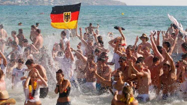 Немецкий турист на отдыхе